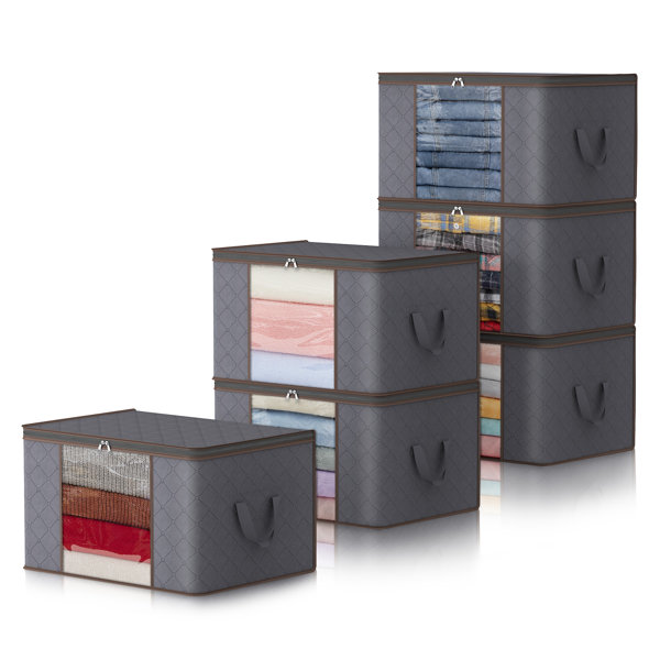 Rebrilliant 6 of Pieces Fabric Box/Underbed Storage Set & Reviews
